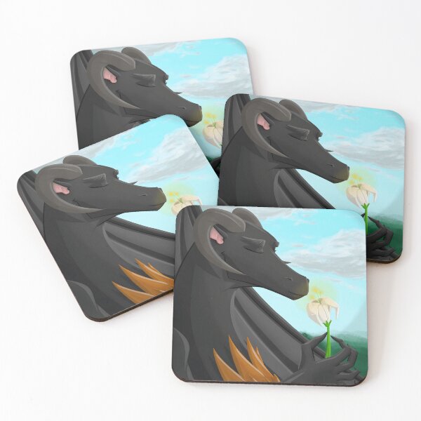 Item preview, Majestic Black Dragon with Flower designed and sold by Baby-Care.