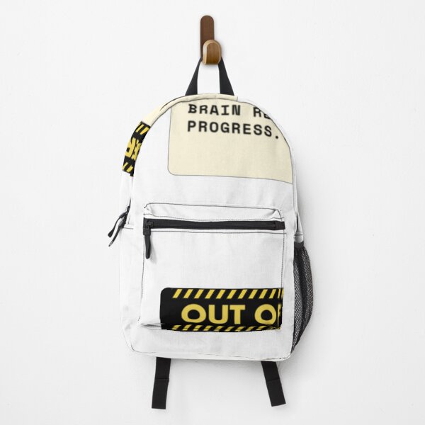 Item preview, Out of Order: Brain Reboot in Progress Sign Sticker designed and sold by NoBatteryClub.