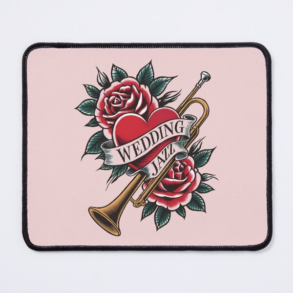 Item preview, Wedding Jazz Trumpet – Roses, Love & Music designed and sold by Art-Arcade6.