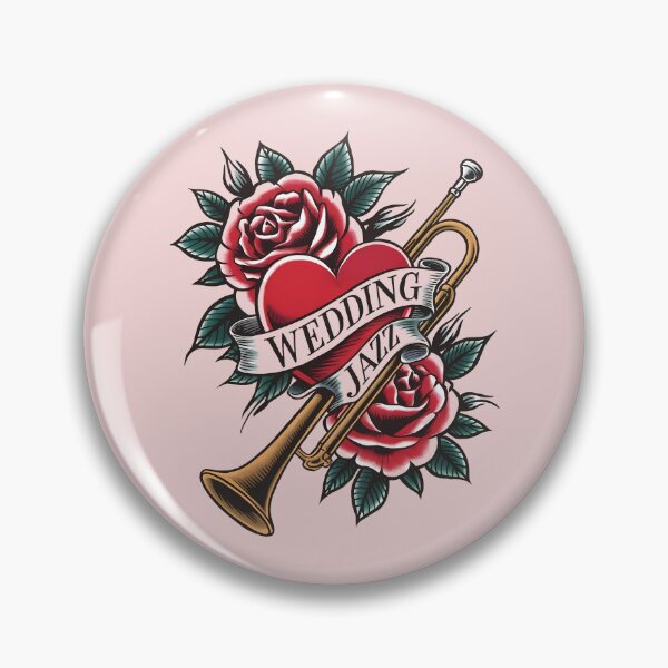 Item preview, Wedding Jazz Trumpet – Roses, Love & Music designed and sold by Art-Arcade6.