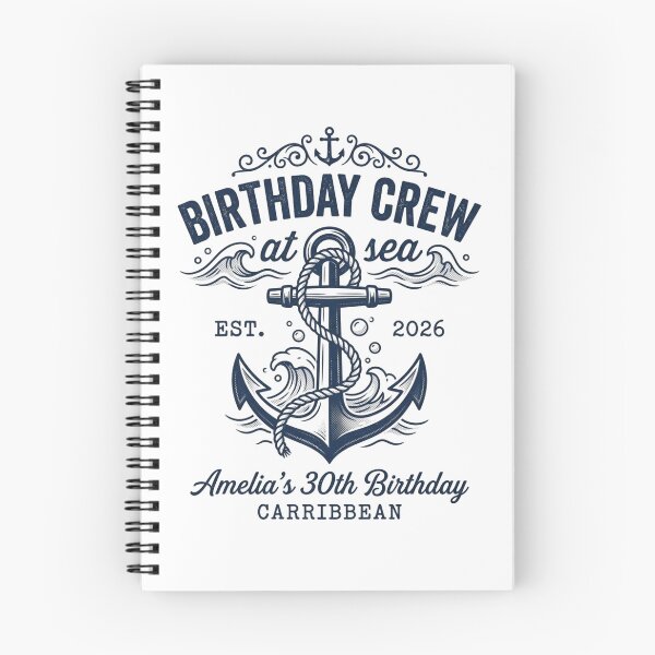 Item preview, Birthday Crew At Sea Nautical Anchor Caribbean Birthday Trip designed and sold by raedattia.