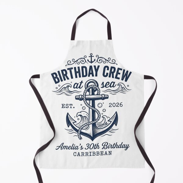 Item preview, Birthday Crew At Sea Nautical Anchor Caribbean Birthday Trip designed and sold by raedattia.