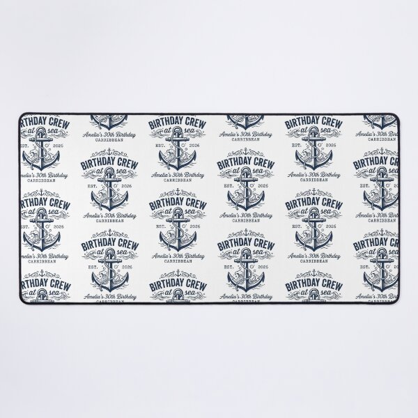 Item preview, Birthday Crew At Sea Nautical Anchor Caribbean Birthday Trip designed and sold by raedattia.