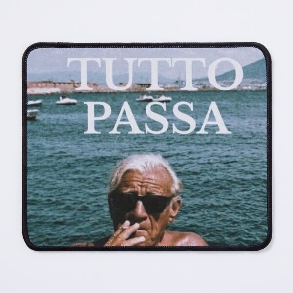 Item preview, Tutto Passa - Vintage Italian Summer Aesthetic & Stoic Quote designed and sold by cezzarie.