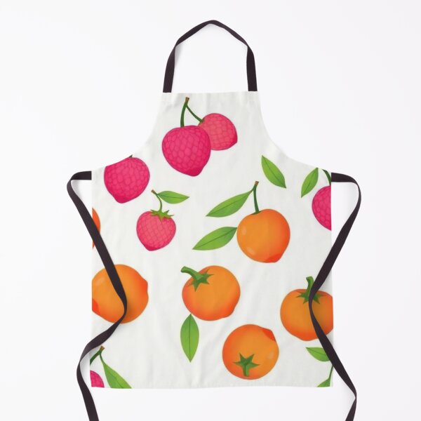 Item preview, Cute Pink Lychee fruits and Bright Orange Persimmons designed and sold by Asiantrendzz.