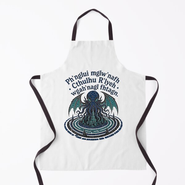 Artikelvorschau, Cthulhu R'lyeh Fhtagn Blue Mosaic entworfen und verkauft von Fenay Designs.