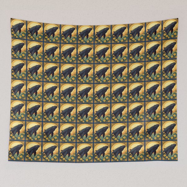 Item preview, N. Atlantic Marine And Yellow SC Flowers designed and sold by taiche.