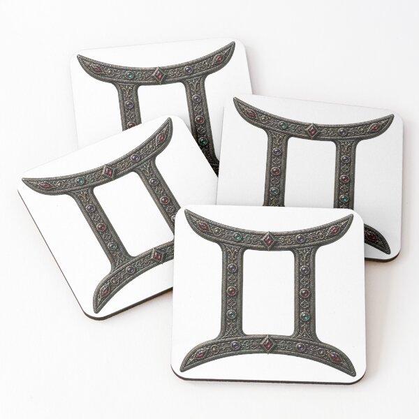 Item preview, Bejewelled Ornate Gothic Gemini Zodiac Symbol designed and sold by Based-Bear.