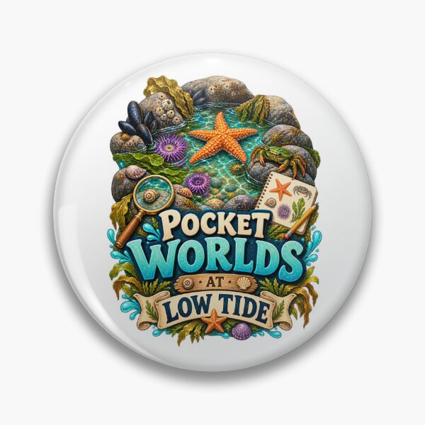Item preview, Pocket Worlds At Low Tide Coastal Nature designed and sold by CheerfulNest.