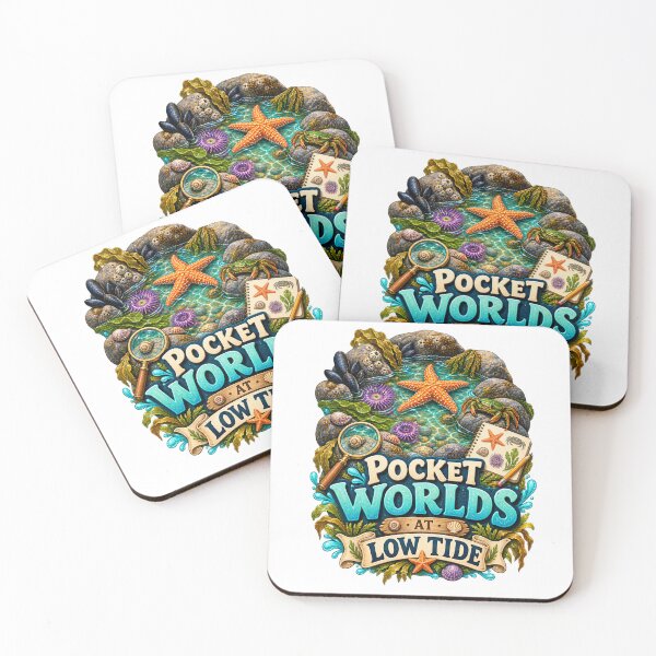 Item preview, Pocket Worlds At Low Tide Coastal Nature designed and sold by CheerfulNest.