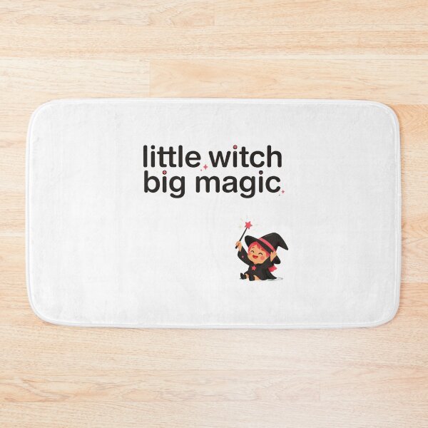 Item preview, Little Witch Big Magic Cute Toddler Witch with Magic Wand Halloween designed and sold by FestivityFinds.