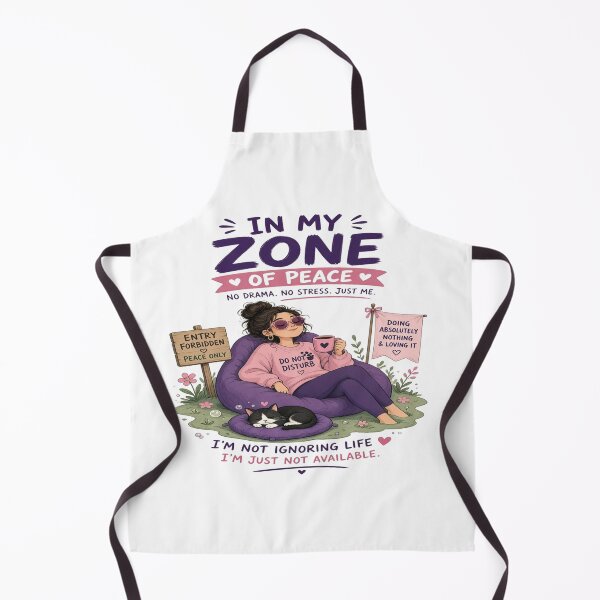 Item preview, In My Zone Of Peace - Cozy Chill Introvert Girl & Cat Graphic designed and sold by Sushikidsntoddlers.