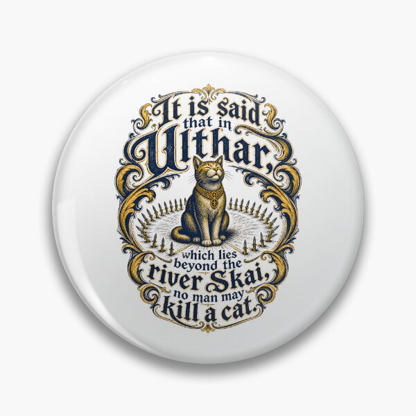 Item preview, The Cats of Ulthar Ornate River Skai Quote designed and sold by Fenay Designs.