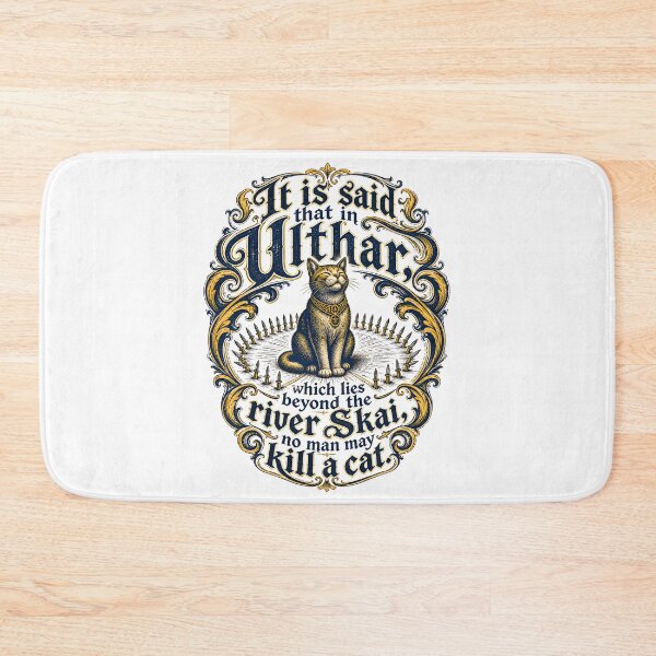 Item preview, The Cats of Ulthar Ornate River Skai Quote designed and sold by Fenay Designs.