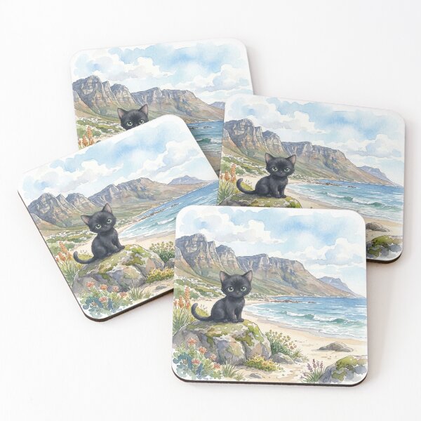Item preview, Cute Little Black Cat in Cape Town, South Africa (S) designed and sold by CLBC.STORE.
