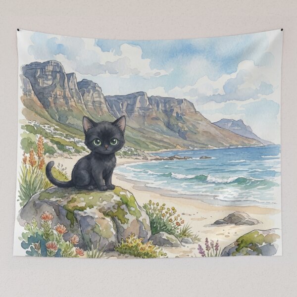 Item preview, Cute Little Black Cat in Cape Town, South Africa (S) designed and sold by CLBC.STORE.