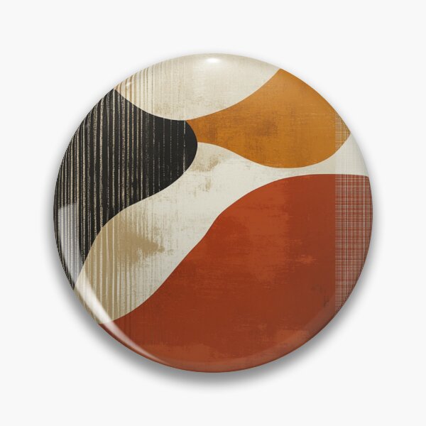 Item preview, Mid-Century Fluid Shapes - Two Tone Earthy - Modern Organic Abstract Retro Art designed and sold by GrinGalore.