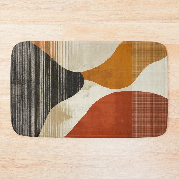 Item preview, Mid-Century Fluid Shapes - Two Tone Earthy - Modern Organic Abstract Retro Art designed and sold by GrinGalore.