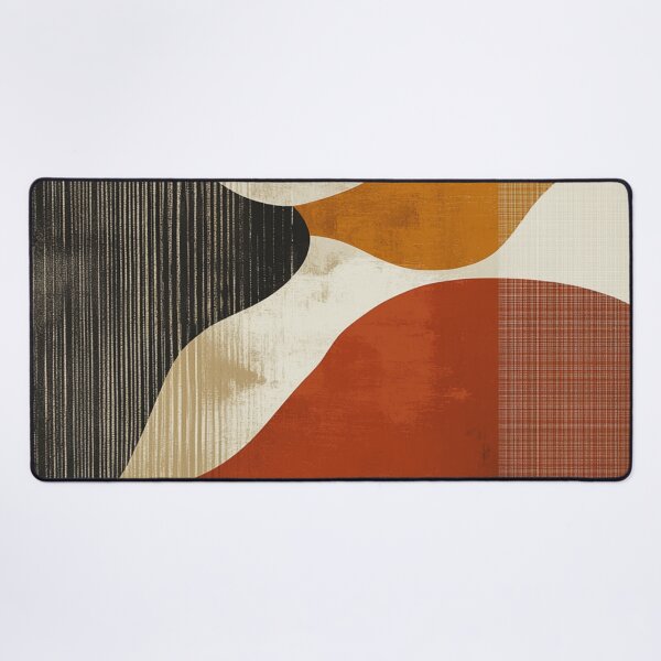 Item preview, Mid-Century Fluid Shapes - Two Tone Earthy - Modern Organic Abstract Retro Art designed and sold by GrinGalore.