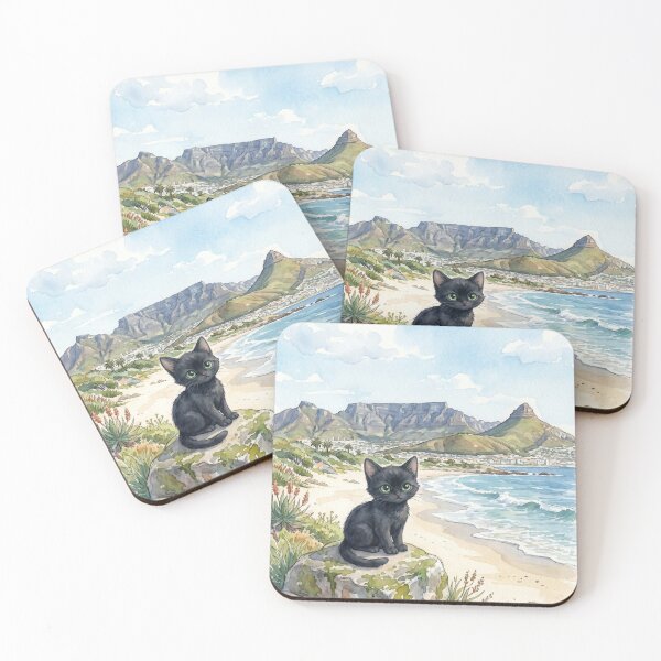 Item preview, Cute Little Black Cat in Cape Town, South Africa (P) designed and sold by CLBC.STORE.