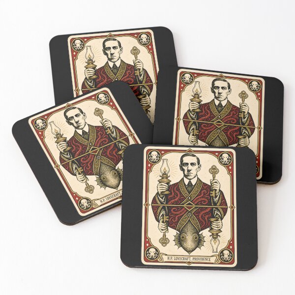 Item preview, H.P. Lovecraft Providence Playing Card Portrait designed and sold by Fenay Designs.