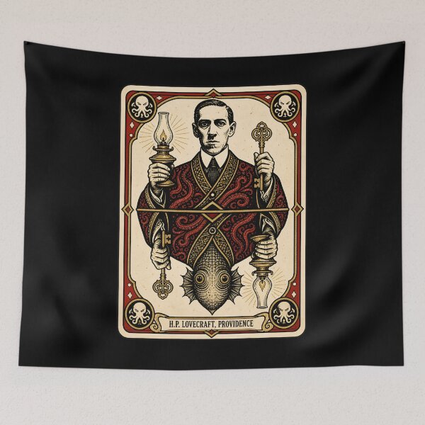 Item preview, H.P. Lovecraft Providence Playing Card Portrait designed and sold by Fenay Designs.