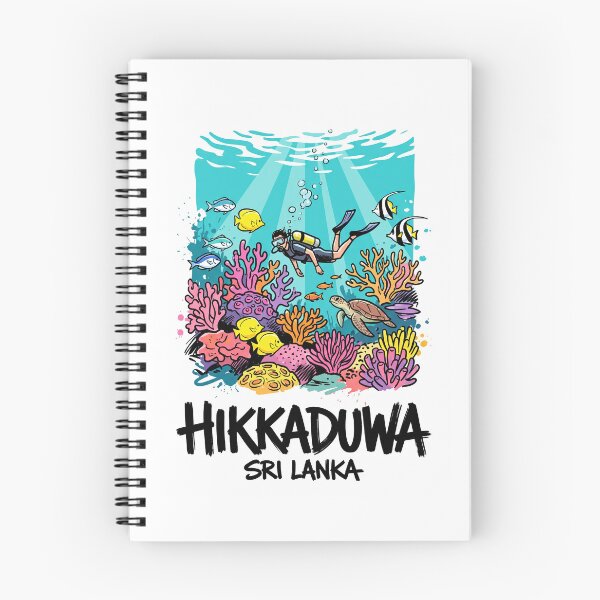 Item preview, Hikkaduwa Coral Reef Diver Sri Lanka Art designed and sold by Merch by Das Design Studio.