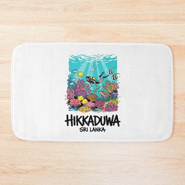 Item preview, Hikkaduwa Coral Reef Diver Sri Lanka Art designed and sold by Merch by Das Design Studio.