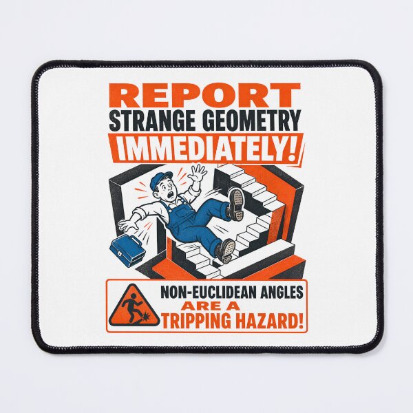 Item preview, Non-Euclidean Angles Tripping Hazard Report designed and sold by Fenay Designs.