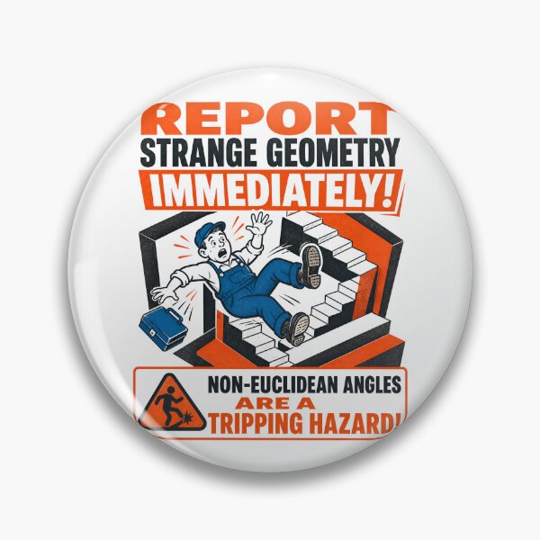 Item preview, Non-Euclidean Angles Tripping Hazard Report designed and sold by Fenay Designs.