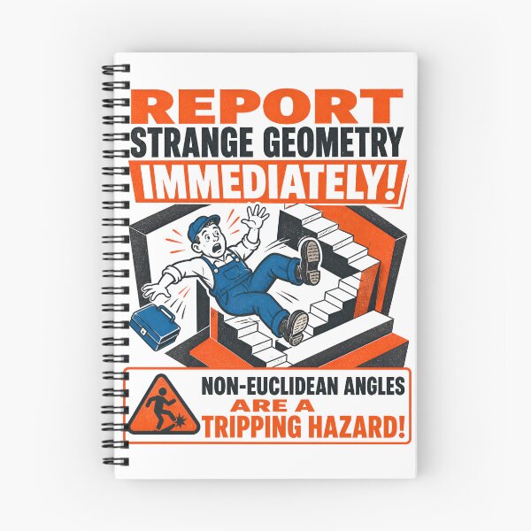 Item preview, Non-Euclidean Angles Tripping Hazard Report designed and sold by Fenay Designs.