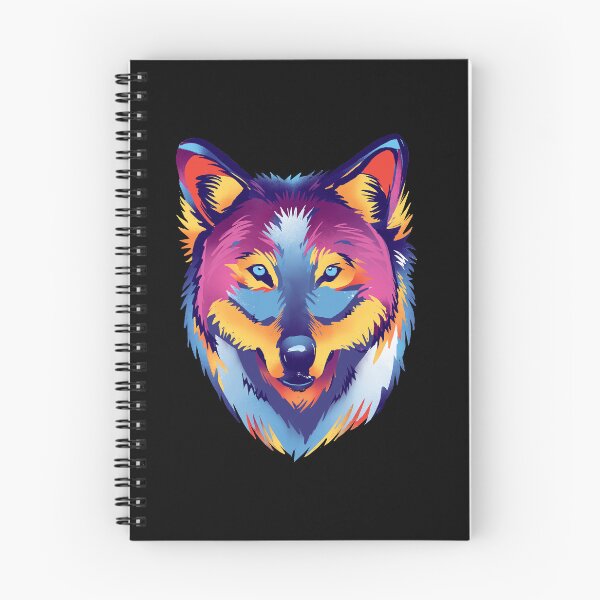 Item preview, Colorful Wolf Head Vibrant Pop Art Wildlife designed and sold by Hilal-Studio.