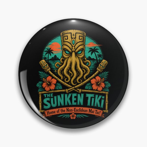 Item preview, The Sunken Tiki Non-Euclidean Mai Tai designed and sold by Fenay Designs.
