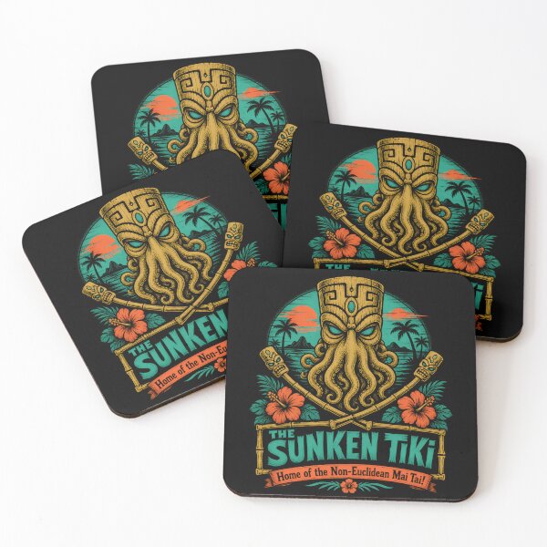 Item preview, The Sunken Tiki Non-Euclidean Mai Tai designed and sold by Fenay Designs.