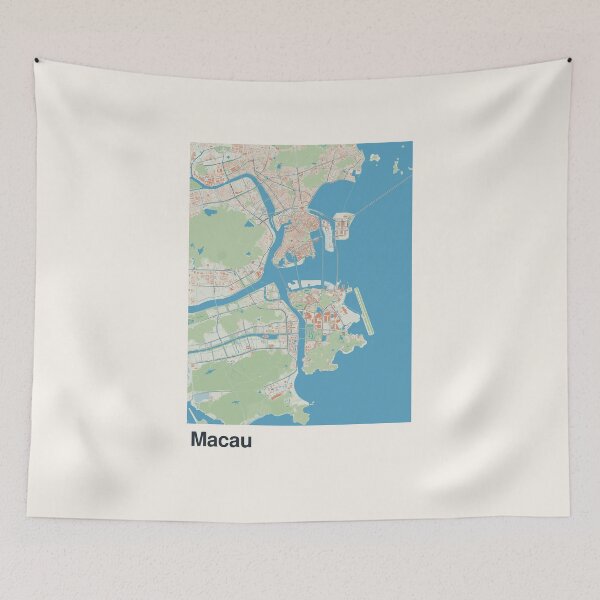 Item preview, Macau Minimalistic Map Art designed and sold by MapsNerd.