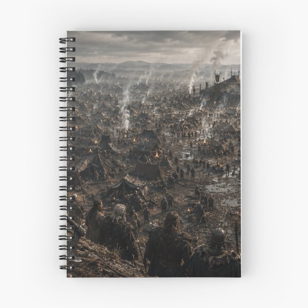 Item preview, Dark Fantasy War Camp | Medieval Army and Northern Warlord | Epic Fantasy Battlefield Art designed and sold by Element Horizon Studio.