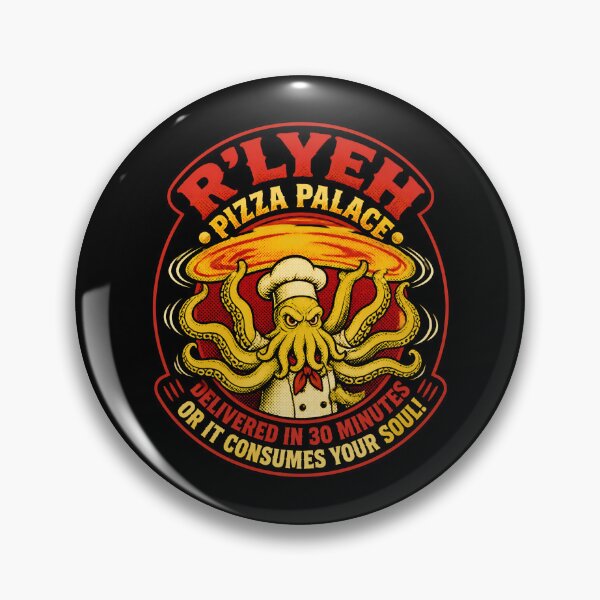 Item preview, R'lyeh Pizza Palace Cthulhu Chef designed and sold by Fenay Designs.