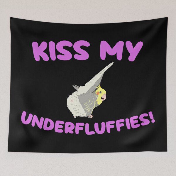 Item preview, Kiss My Underfluffies Cheeky Tiel designed and sold by TiffinByLK.