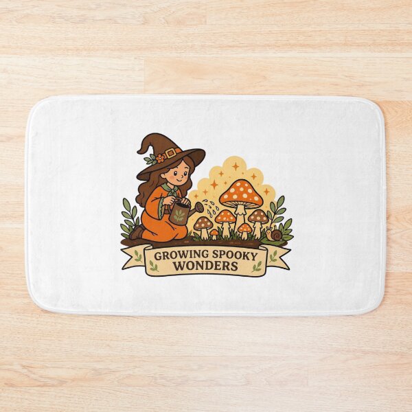 Item preview, Growing Spooky Wonders Cute Garden Witch Watering Mushrooms Cottagecore Halloween designed and sold by FestivityFinds.