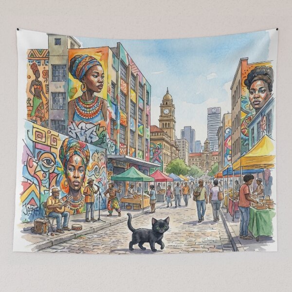 Item preview, Cute Little Black Cat in Johannesburg, South Africa (S) designed and sold by CLBC.STORE.