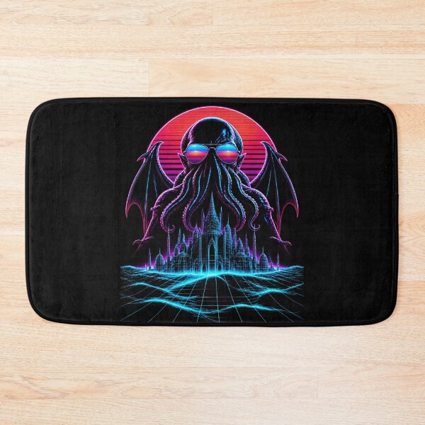 Item preview, Cthulhu Synthwave Overlord of the Neon City designed and sold by Fenay Designs.