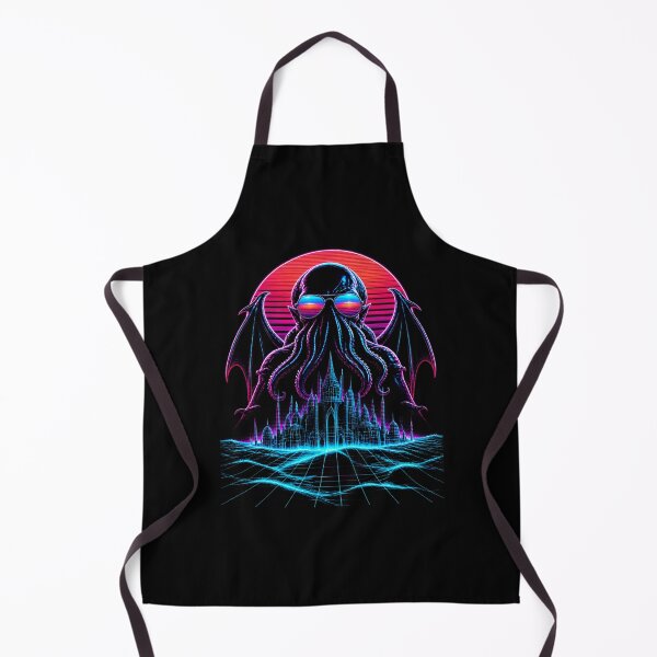 Item preview, Cthulhu Synthwave Overlord of the Neon City designed and sold by Fenay Designs.