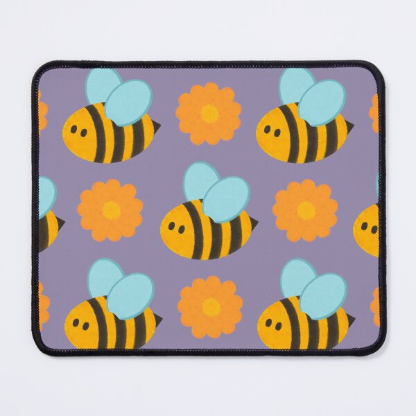 Item preview, Bee and Flower Pattern designed and sold by ClarissaDoodles.