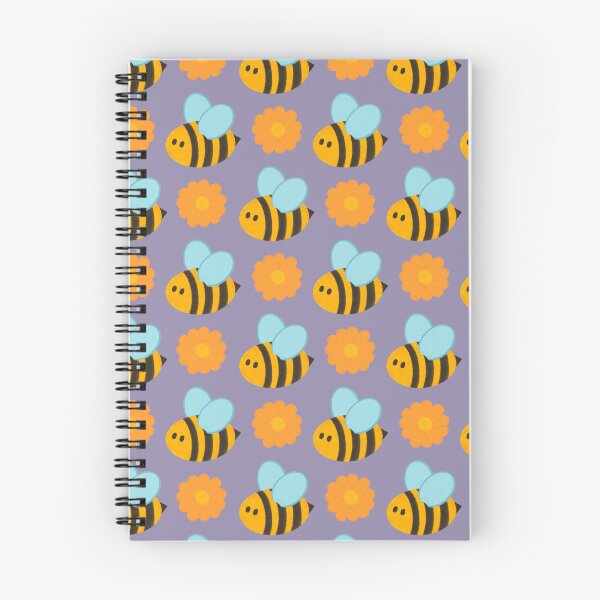 Item preview, Bee and Flower Pattern designed and sold by ClarissaDoodles.