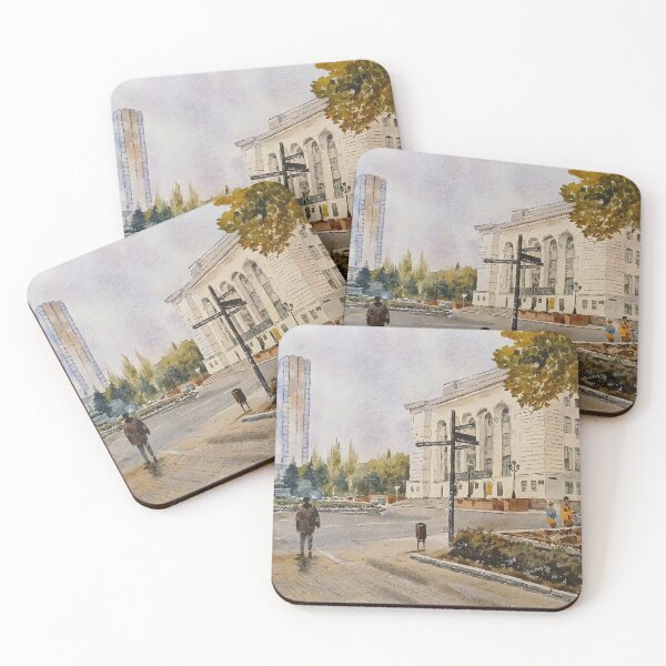 Item preview, City Architecture Street Traditional Watercolor designed and sold by SlavaArt.