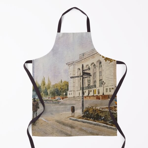 Item preview, City Architecture Street Traditional Watercolor designed and sold by SlavaArt.
