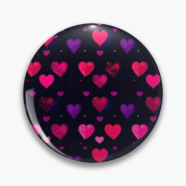 Item preview, Neon Love Hearts Pattern – Pink & Purple Romantic Aesthetic designed and sold by IMuDesigner.