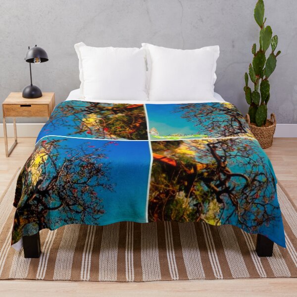 Item preview, Abstract Dimensional Poinsettia Tree Art 1 designed and sold by Unlimited Imagination .