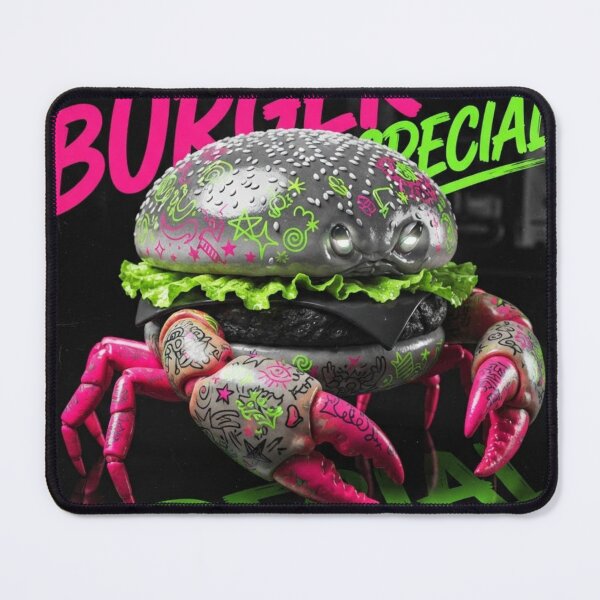 Item preview, Crab Burger in Neon Mutation designed and sold by Print Fiction.