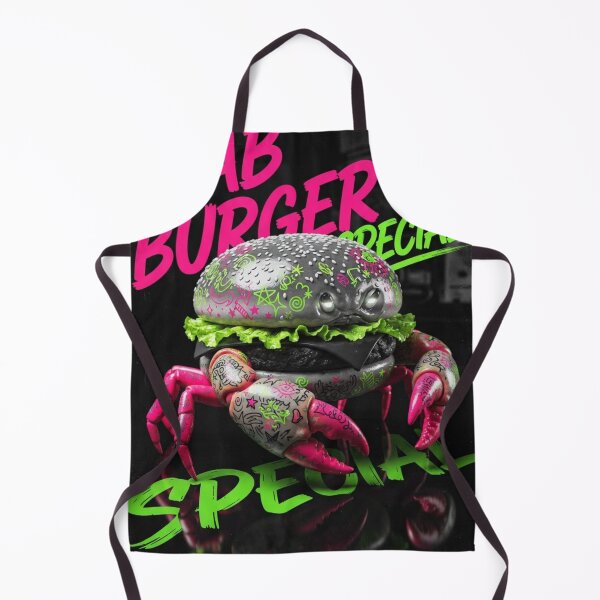 Item preview, Crab Burger in Neon Mutation designed and sold by Print Fiction.